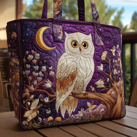Owl Garden Quilted Tote Bag GFTOHD8423