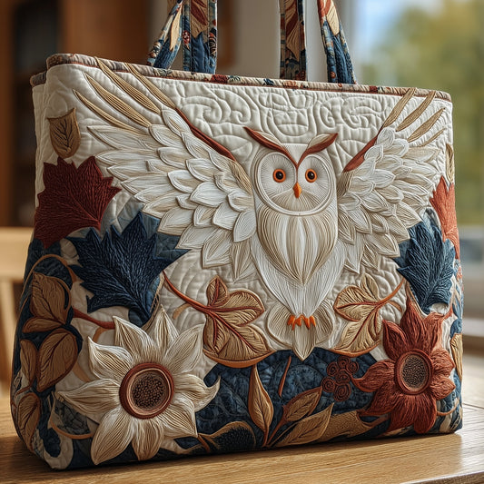 Owl Garden Quilted Tote Bag GFTOHD8425