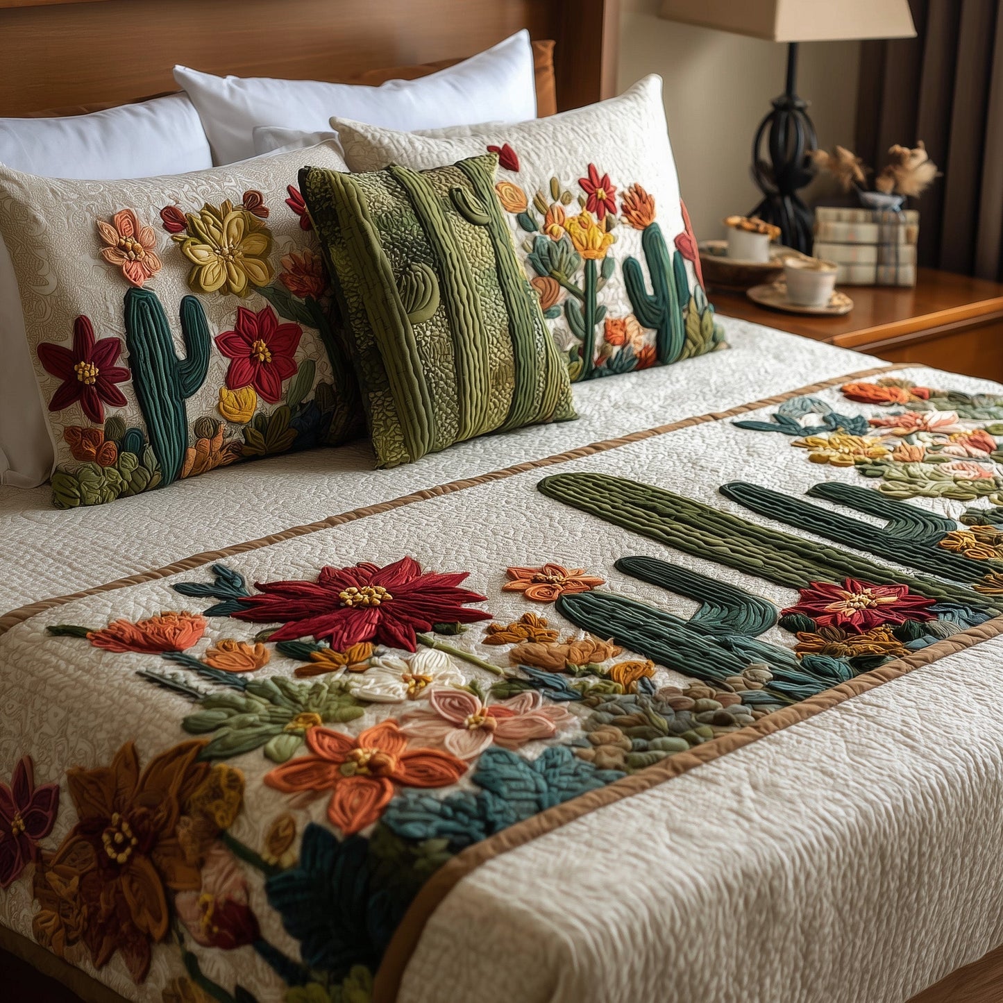 Cactus Heaven Quilted Pillow Case GFTOHD8467