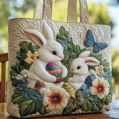 Blooming Bunny Quilted Tote Bag GFTOHD8476