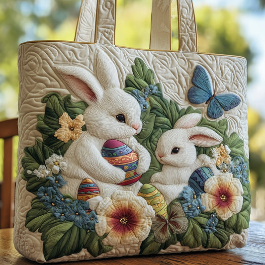 Blooming Bunny Quilted Tote Bag GFTOHD8476