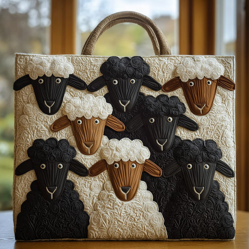 Sheep Serenity Quilted Tote Bag GFTOHD8554