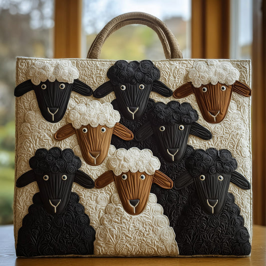 Sheep Serenity Quilted Tote Bag GFTOHD8554