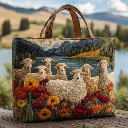 Sheep Heaven Quilted Tote Bag GFTOHD8294