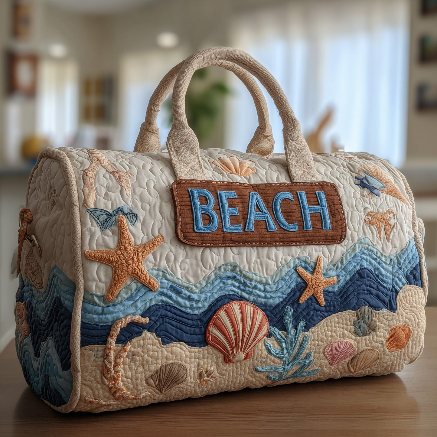 Tropical Beach Quilted Duffle Bag GFTOHD8580