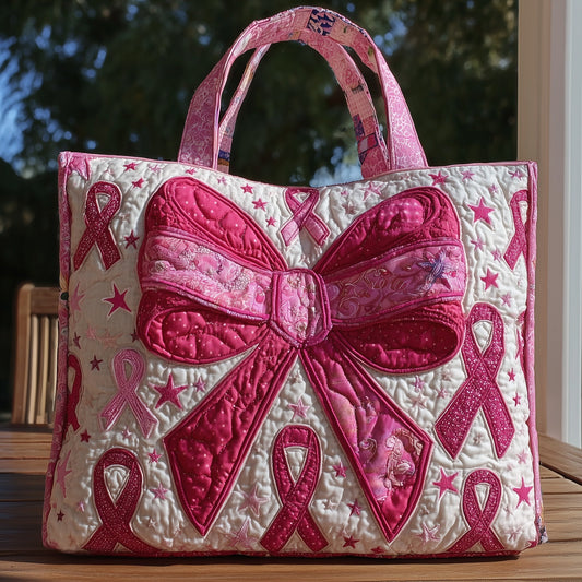 Breast Cancer Quilted Tote Bag GFTOHD8669