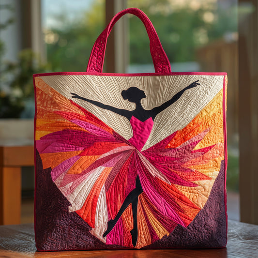 Elegant Ballerina Quilted Tote Bag GFTOHD8710