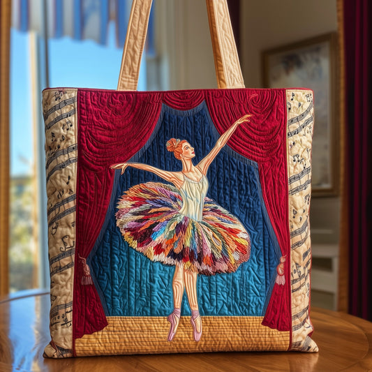 Elegant Ballerina Quilted Tote Bag GFTOHD8713