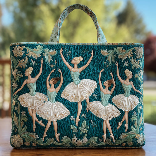Elegant Ballerina Quilted Tote Bag GFTOHD8717