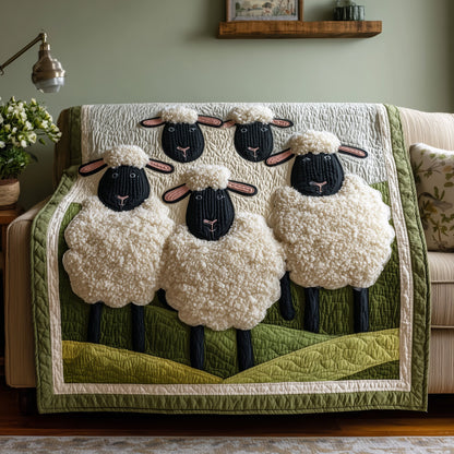 Sheep Serenity Quilted Blanket GFTOHD8726