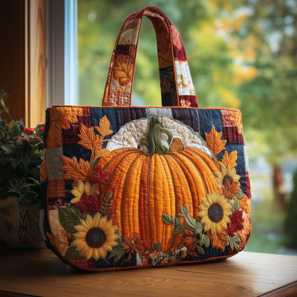 Autumn Pumpkin Quilted Tote Bag GFTOHD8774