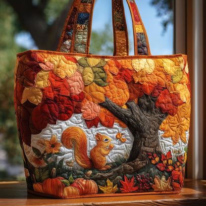 Squirrel Heaven Quilted Tote Bag GFTOHD8805