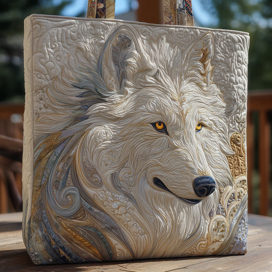 Majestic Wolf Quilted Tote Bag GFTOHD8862