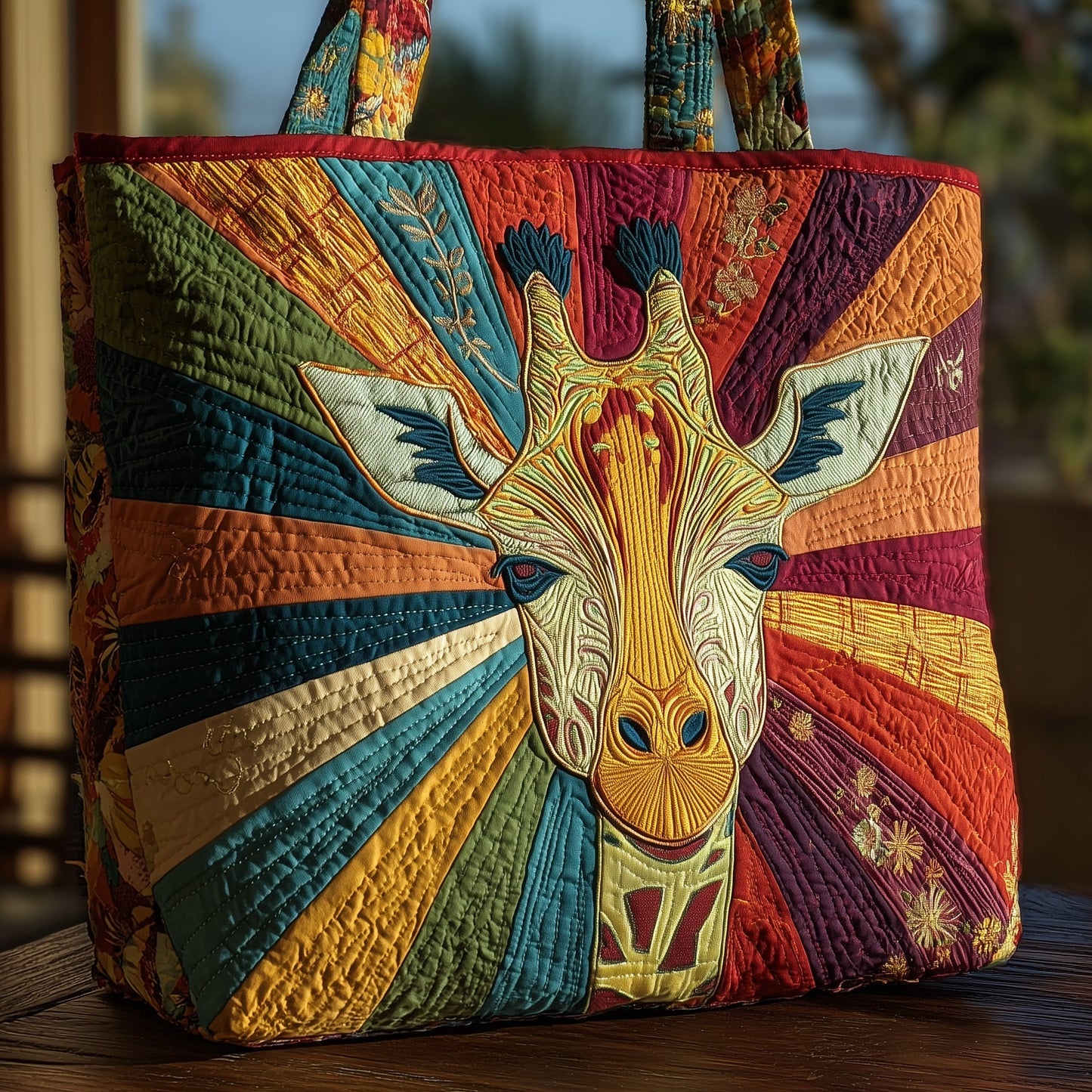 Giraffe Serenity Quilted Tote Bag GFTOHD8928