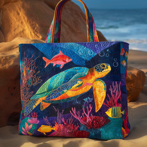 Turtle Heaven Quilted Tote Bag GFTOHD8954