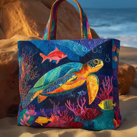 Turtle Heaven Quilted Tote Bag GFTOHD8954