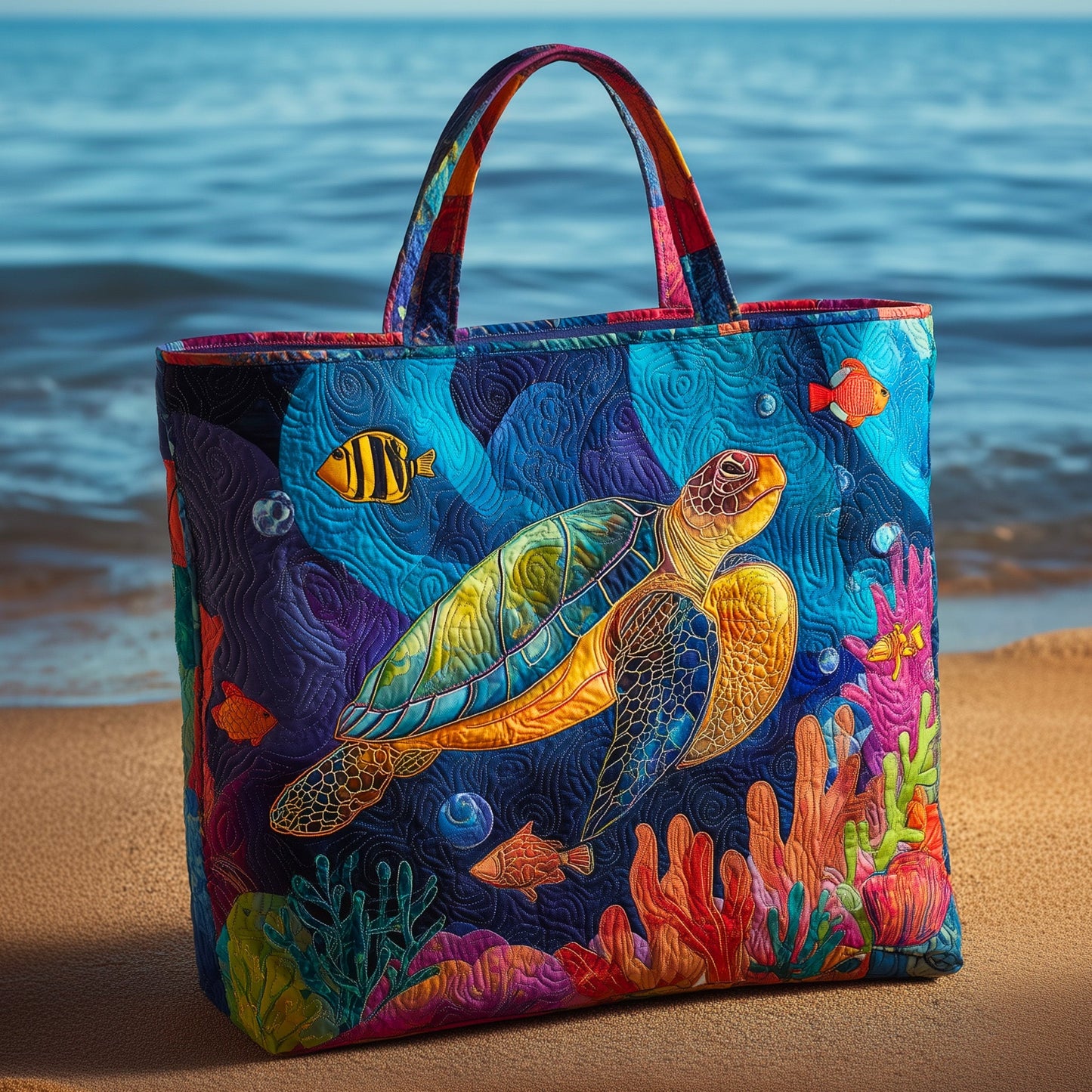 Turtle Heaven Quilted Tote Bag GFTOHD8955