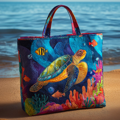 Turtle Heaven Quilted Tote Bag GFTOHD8955