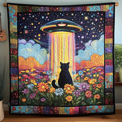 Galactic Whiskers Quilted Blanket GFTOHD900