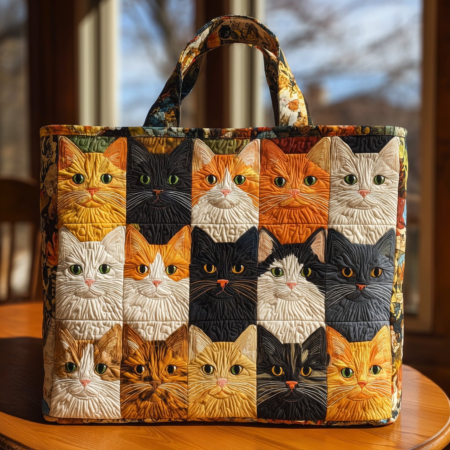 Cat Bliss Quilted Tote Bag GFTOHD9026