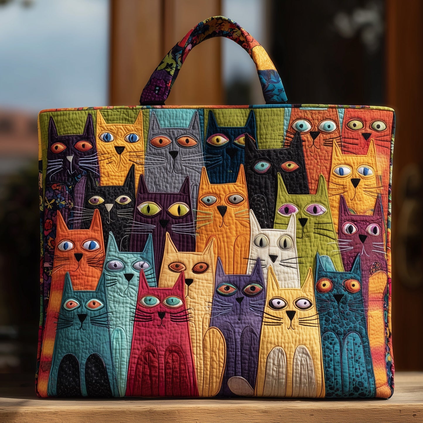 Cat Bliss Quilted Tote Bag GFTOHD9034