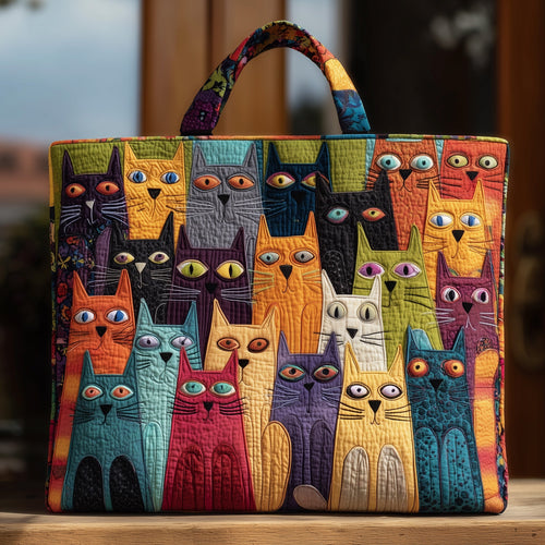 Cat Bliss Quilted Tote Bag GFTOHD9034