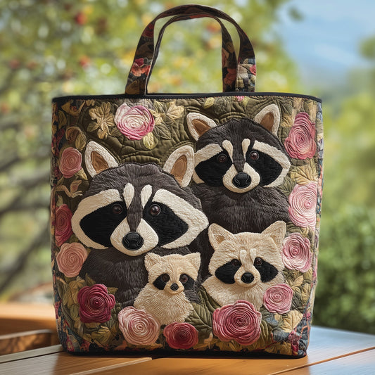 Raccoons Quilted Tote Bag GFTOHD9268