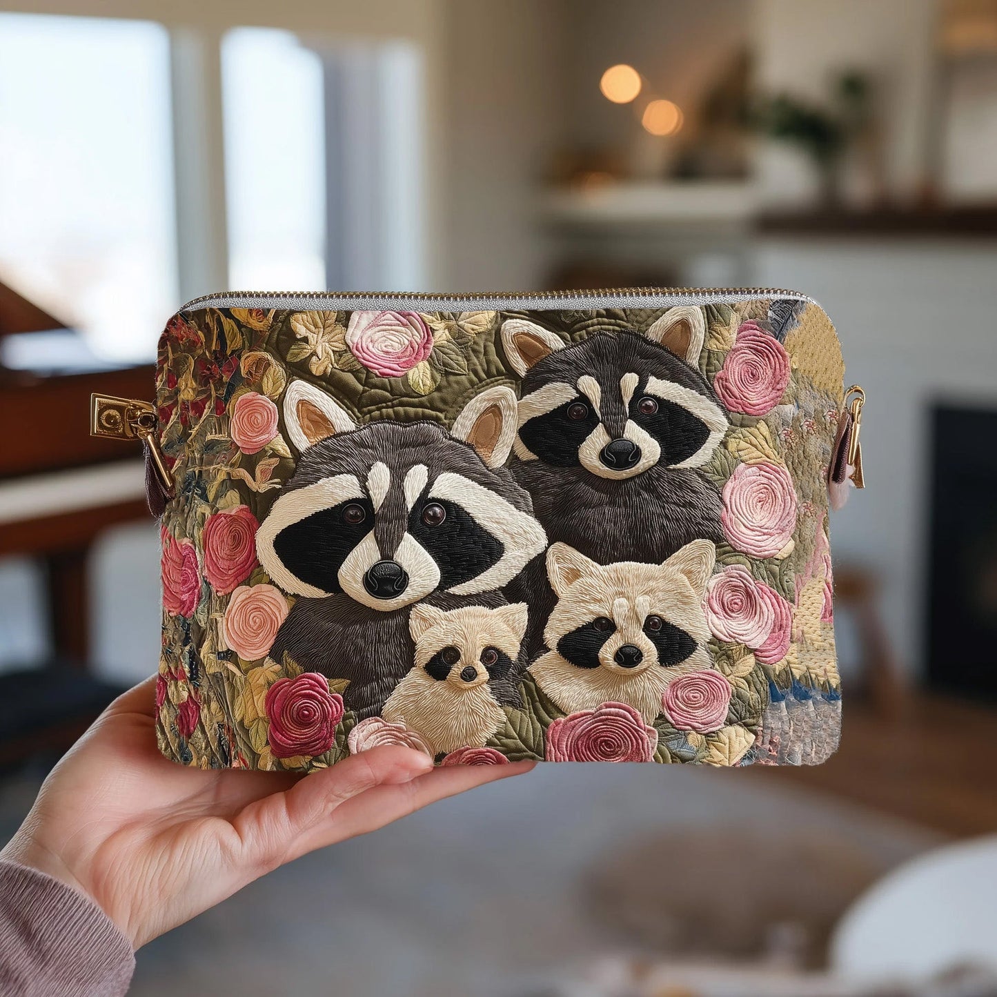 Raccoons Quilted Purse GFTOHD9389