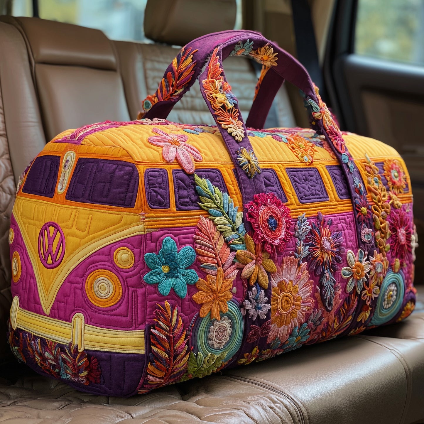 Hippie Van Quilt Duffle Bag GFTOHD9451