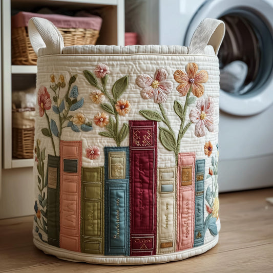 Bookish Quilted Laundry Basket GFTOHD9617
