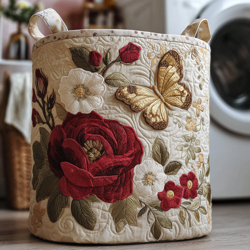 Butterfly Heaven Quilted Laundry Basket GFTOHD9690