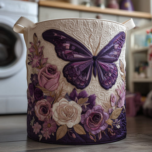 Butterfly Heaven Quilted Laundry Basket GFTOHD9691