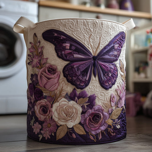 Butterfly Heaven Quilted Laundry Basket GFTOHD9691