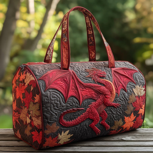 Majestic Dragon Quilted Duffle Bag GFTOHD9857