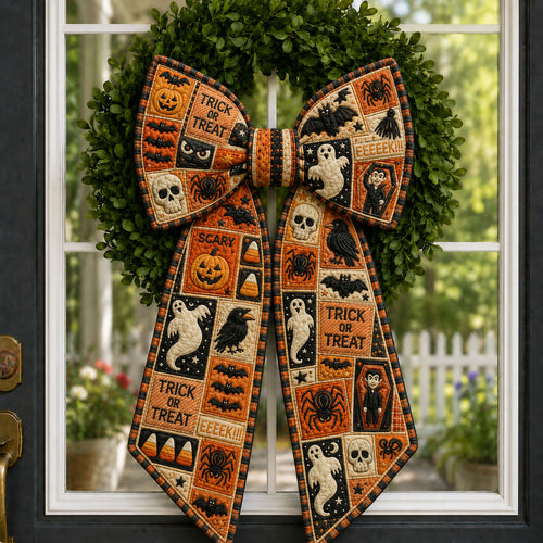 Trick Or Treat Patchwork Quilted Wreath Sash GFTOHNL1055