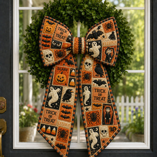 Trick Or Treat Patchwork Quilted Wreath Sash GFTOHNL1055