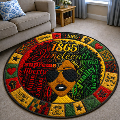 Crowned in Freedom Quilted Round Mat GFTOHNL107