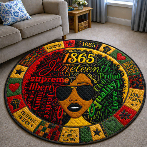 Crowned in Freedom Quilted Round Mat GFTOHNL107
