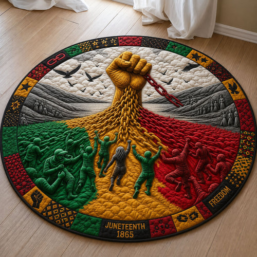 Breaking Chains for Freedom Quilted Round Mat GFTOHNL114