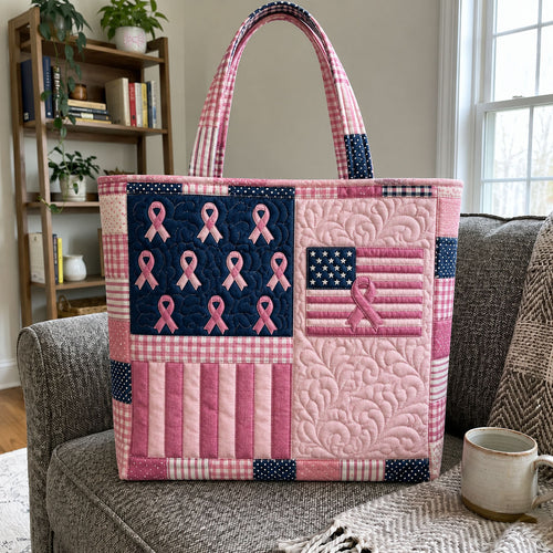 Breast Cancer Awareness Quilted Tote Bag GFTOHNL1148