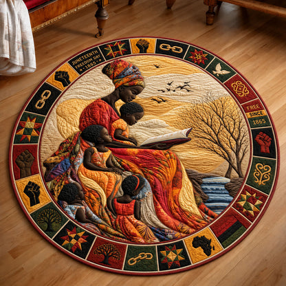 Golden Stories of Freedom Quilted Round Mat GFTOHNL119