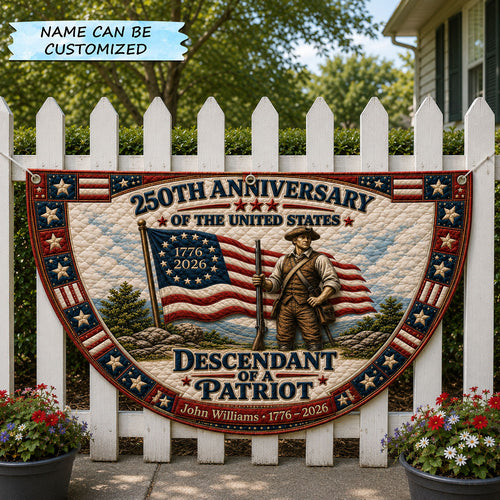 Descendant of a Patriot 250th Anniversary Fan Flag GFTOHNL120