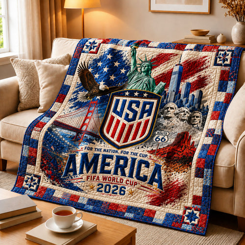 America Host Nation Soccer Pride Quilted Blanket GFTOHNL1231