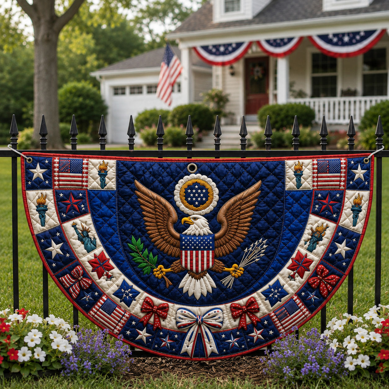 American Eagle Heritage Fan Flag GFTOHNL126