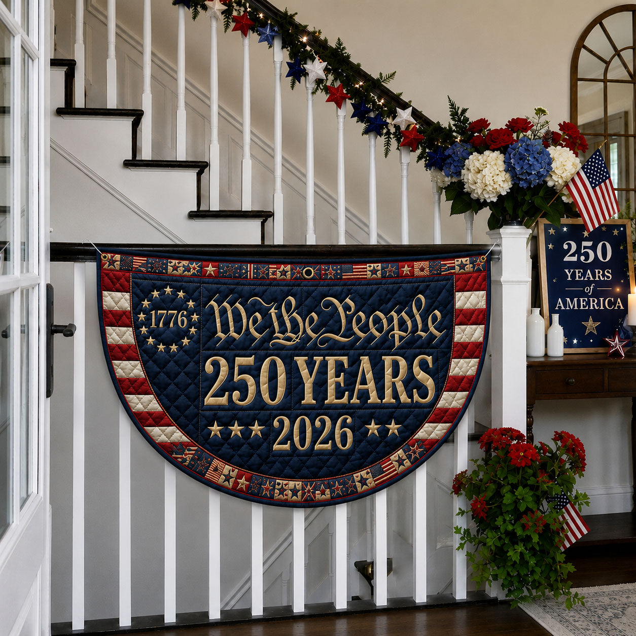 We The People 250 Years Fan Flag GFTOHNL127