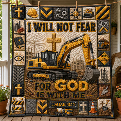 Fearless Faith Builder Construction Quilted Blanket GFTOHNL1282