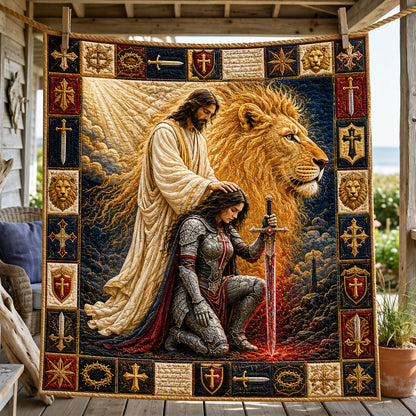 Full Armor Of God Quilted Blanket GFTOHNL1289