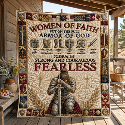 Full Armor Of God Quilted Blanket GFTOHNL1291