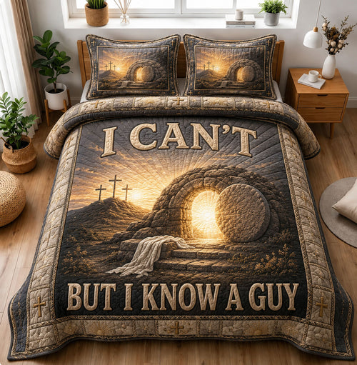 I Can’t But I Know A Guy 3-Piece Quilted Bedding Set GFTOHNL1379