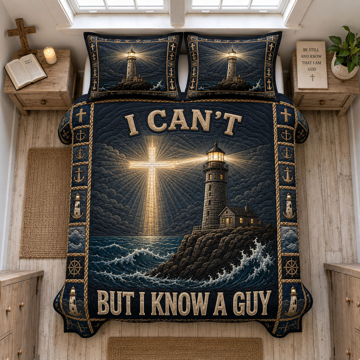 I Can’t But I Know A Guy 3-Piece Quilted Bedding Set GFTOHNL1383